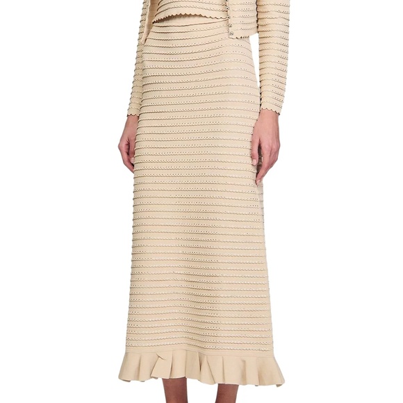 Merveilleuse Rhinestone Knit Maxi Skirt - Picture 3 of 6
